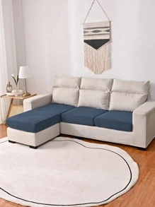 1入組幾何圖案沙發套現代主義滌綸彈力沙發套家用 - 藏蓝色 - 查看 1