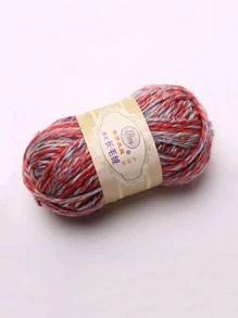 1roll Red Thick Yarn, Acrylic Durable Crochet Yarn For Sewing - Red - View 1