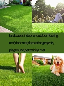 Nejlue Artificial Flowers/Plants1111 Home & Living 50x80 厘米/19.7 X 31.5 英寸人造草坪地毯,適用於狗的室內外場所假草狗便盆訓練區庭院草坪裝飾