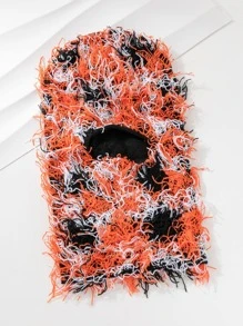 1 Mũ Nam Màu Khối Mờ Thời Trang Balaclava, Dành Cho Hoạt Động Ngoài Trời - trái cam - Xem 2