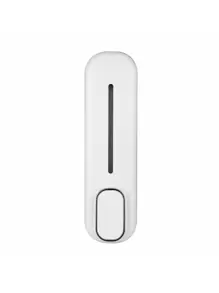 1pc ABS Wall Mounted Lotion Dispenser, Daily White Manual Pump Bottle Dispenser For Bathroom Home Bathroom Decor Fall Decor Back To School