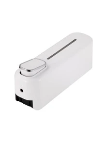 1pc ABS Wall Mounted Lotion Dispenser, Daily White Manual Pump Bottle Dispenser For Bathroom Home Bathroom Decor Fall Decor Back To School