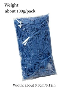 100克/包禮盒填充拉菲草紙碎 - 藏蓝色 - 查看 4