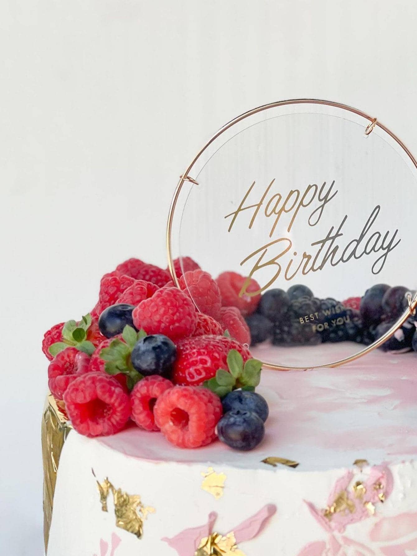 1 pieza Decoración superior detorta con diseño de mariposa pastel moderno de plástico para fiesta - Multicolor - Ver 1