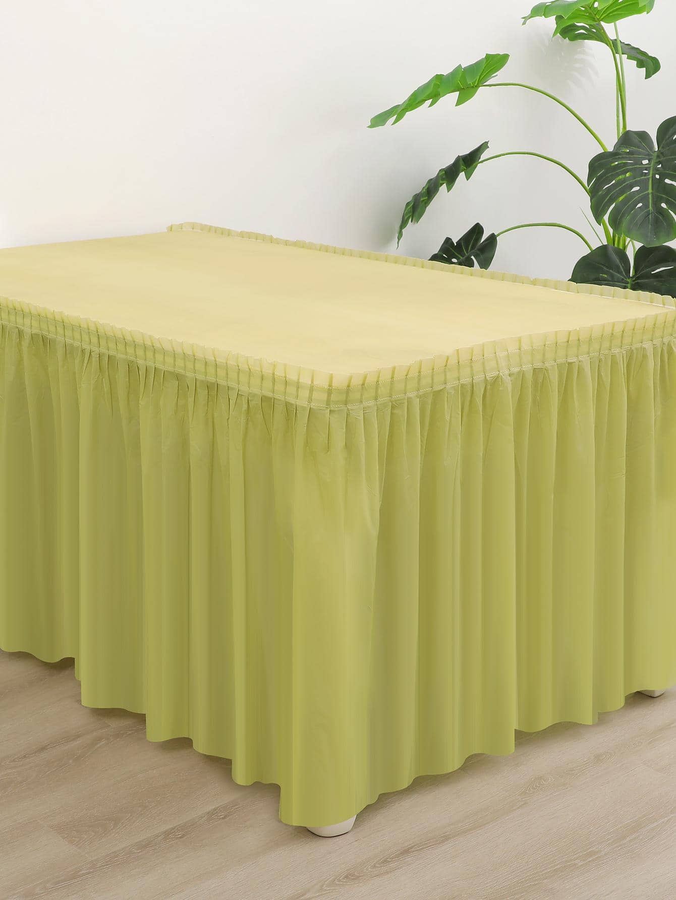 2 cái/bộ Khăn trải bàn dùng một lần PEVA, Khăn trải bàn dùng một lần màu xanh lá cây hàng ngày cho bữa tiệc - màu xanh lá - Xem 1