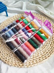 20 carretes de hilos de coser de colores aleatorios mezclados (Embalaje, productos enviados en colores aleatorios) - Multicolor - Ver 4