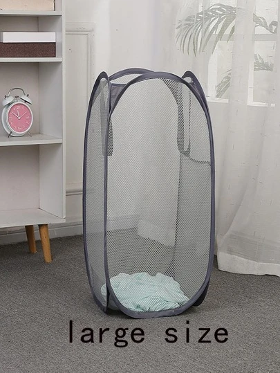 1 pieza Cesto de ropa llano, cesto de ropa, cesta de lavandería, organizador de baño, cesta, cesta de almacenamiento, cesto de ropa plegable