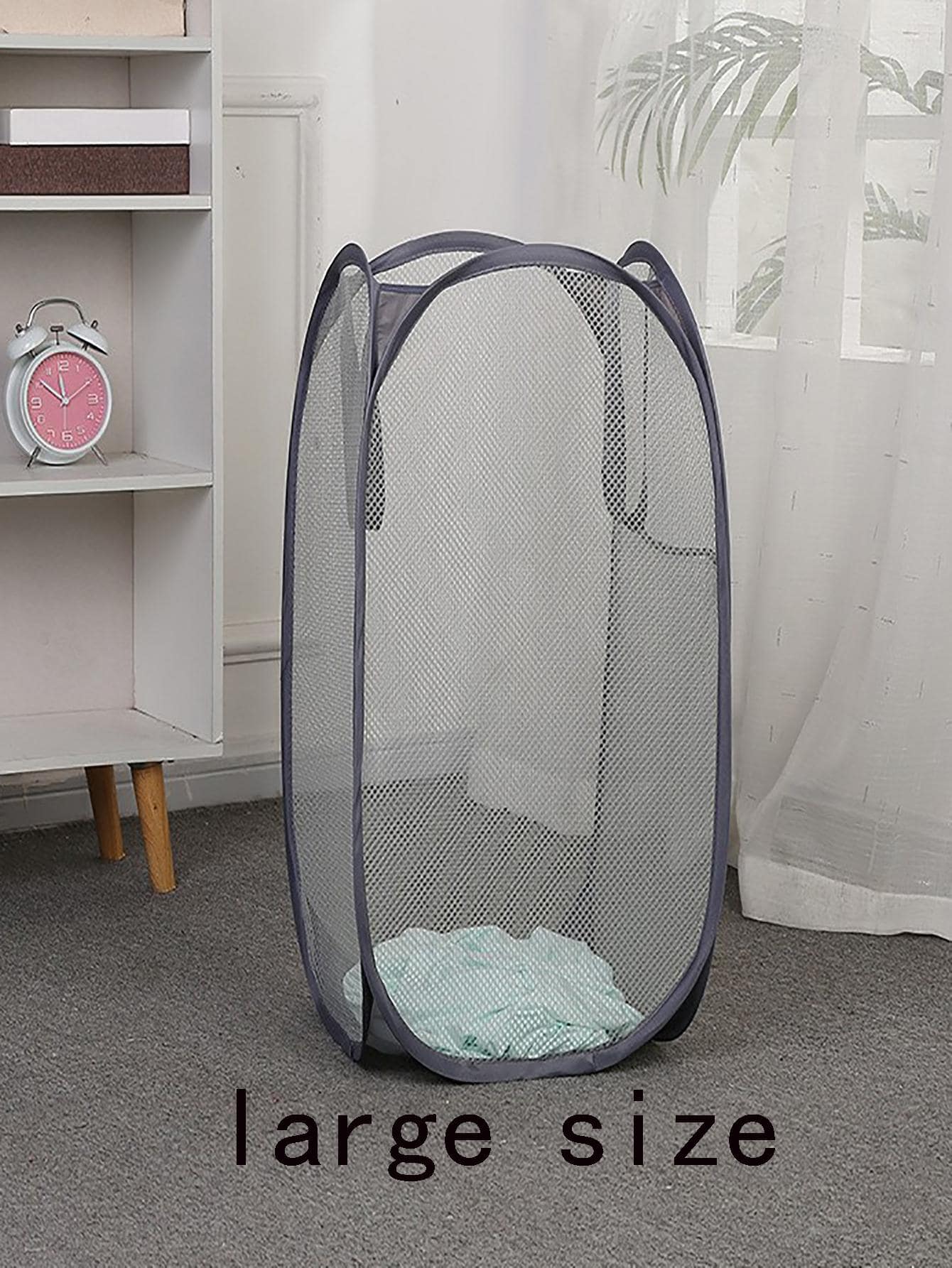 1 件普通洗衣篮洗衣篮，洗衣篮，浴室收纳篮，篮子，储物篮，可折叠洗衣篮 - 彩色 - 查看 1