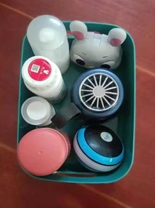 1pc Hộp lưu trữ máy tính để bàn rắn - màu xanh lá - Xem 3