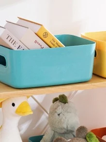 1pc Hộp lưu trữ máy tính để bàn rắn - màu xanh lá - Xem 7