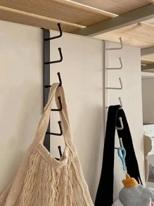 1 pieza Estante de almacenaje multifuncional - Negro - Ver 6