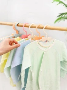 5入組/套PP衣架現代蝴蝶結裝飾多功能兒童家用衣架 - 粉色 - 查看 5