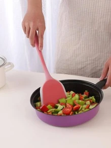 1 thìa silicone nấu ăn, hiện đại hai tông màu silicone Chef Craft Turner cho nhà bếp - Đỏ - Xem 5