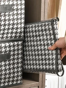 1入組千鳥格圖案抽屜收納盒 - 彩色 - 查看 6