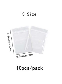 10入組透明禮品袋 - 無色 - 查看 4