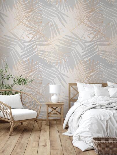 SUPSTICKER Tropical Needle Leaf Water Pattern Thickened Moisture Proof Self Adhesive Waterproof Home Wand Sticker Bedroom Living Room Bathroom, 1set Of *47.24x15.75inches, Renovation Stickers Peel Panels, Paper, Wallpapers, ation Items Refresh Your Home, Rama Birthday Graduation view 3