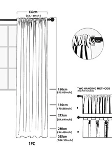 Rèm đơn màu đơn - Màu Khaki - Xem 7