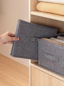 1 hộp đựng quần áo trơn - Xám - Xem 2