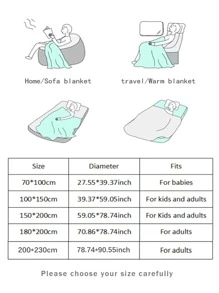 1pc Solid Color Blanket, Minimalist Fabric Blanket For Home