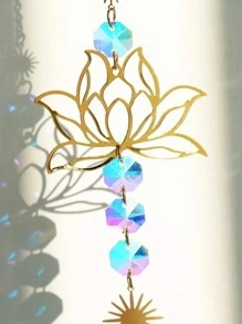 1PC/5PCS Mặt trời & Hoa sen Trang trí Treo tường, Lăng kính pha lê màu Suncatchers cho Xe hơi, Trang trí Vườn cửa sổ - Nhiều màu - Xem 8
