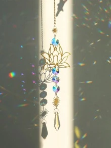 1PC/5PCS Mặt trời & Hoa sen Trang trí Treo tường, Lăng kính pha lê màu Suncatchers cho Xe hơi, Trang trí Vườn cửa sổ - Nhiều màu - Xem 2