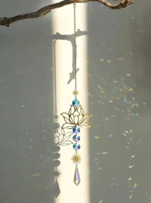 1PC/5PCS Mặt trời & Hoa sen Trang trí Treo tường, Lăng kính pha lê màu Suncatchers cho Xe hơi, Trang trí Vườn cửa sổ - Nhiều màu - Xem 11
