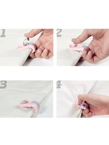6pcs Bed Sheet Holder - Pink - View 7