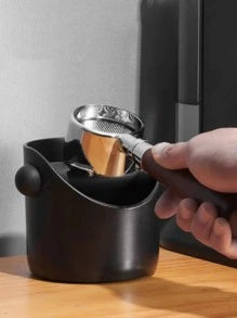 1pc ABS Espresso Knock Box School Supplies - Black - View 12