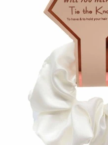 1入組純色鬆緊帶，休閒風格 - 白色 - 查看 3