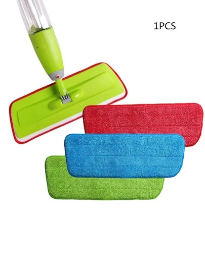 1pc Random Color Spin Mop Replacement Head, Easy Wring Mop Refill, Compatible With O Cedar Mop Replace Head, Microfiber Mop For Floor Cleaning, For Triangle Spin Mop