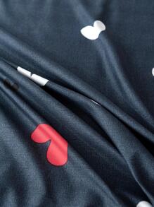 1入組心形圖案床笠臥室現代織物床笠 - 彩色 - 查看 7