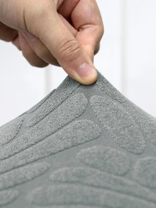 1 Đồng Bằng Lá Dạ Nỉ Co Giãn Ghế Bọc Ghế, Polyester Hiện Đại Ghế Ăn Ghế Cho Gia Đình - Màu Xám nhạt - Xem 4