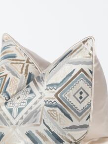 1pc Modern Simple Bohemian Style  Jacquard Cushion Cover, Suitable For Sofa, Living Room And Bedroom, Decor Pillow, Bed Decor, 45cm*45cm, 17.7inch*17.7inch, Home Decor, Room Decor, Office Decor, Living Room Decor (Pillow Insert Not Included)