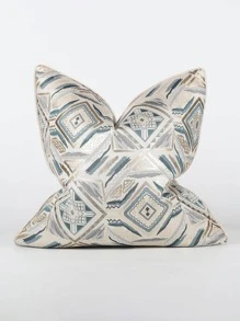 1pc Modern Simple Bohemian Style  Jacquard Cushion Cover, Suitable For Sofa, Living Room And Bedroom, Decor Pillow, Bed Decor, 45cm*45cm, 17.7inch*17.7inch, Home Decor, Room Decor, Office Decor, Living Room Decor (Pillow Insert Not Included)