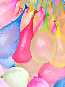 222入組混合顏色水氣球現代塑料快速填充自密封派對水氣球