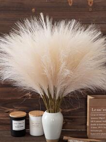 10 piezas artificial de plástico espadaña para casa adorno - Beis - Ver 2