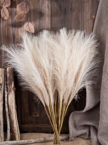 10 piezas artificial de plástico espadaña para casa adorno - Beis - Ver 3