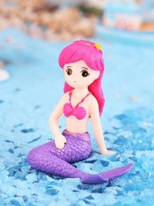 2pcs Mermaid Design Garden Decoration Craft - Multicolor - View 3