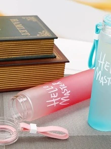 1 件字母图案水瓶，现代渐变色饮水瓶，适合家庭和户外使用 - 粉色 - 查看 5