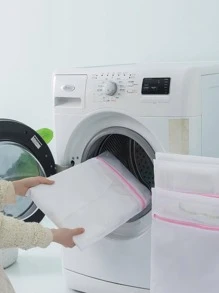 Túi giặt lưới di động 3 cái - Hồng - Xem 2