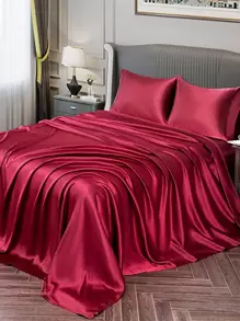 Solid Color Satin Flat Sheet