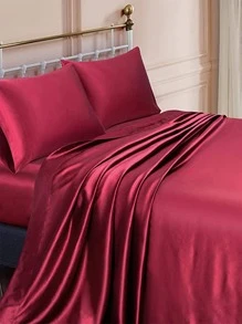 Solid Color Satin Flat Sheet