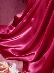 Solid Color Satin Flat Sheet