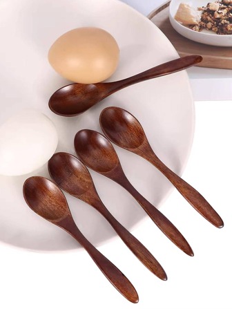 5 件装木勺圣诞礼物