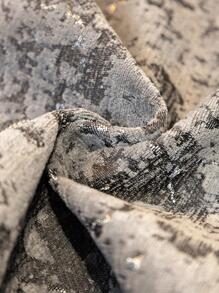 1條提花沙發巾現代滌綸防滑沙發套毛毯適合家居四季皆宜 - 灰色 - 查看 4