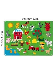 38入組農場主題毛氈故事板套裝 - 彩色 - 查看 2