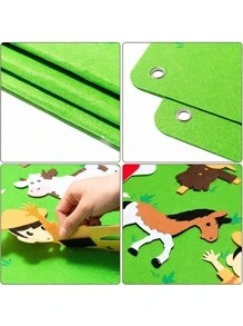 38入組農場主題毛氈故事板套裝 - 彩色 - 查看 3