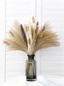 2顆人造蘆葦用於家居裝飾現代人造植物 - 彩色 - 查看 1