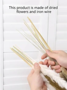 2顆人造蘆葦用於家居裝飾現代人造植物 - 彩色 - 查看 8