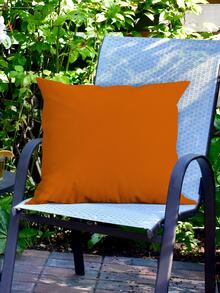 1入組素色靠墊套無填充物現代織物裝飾抱枕套適用於客廳家居裝飾 - 橘色 - 查看 6